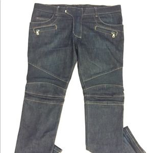 36 Balmain biker denim